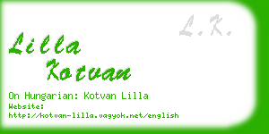 lilla kotvan business card